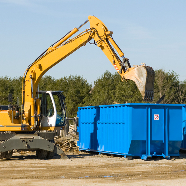 are there any restrictions on where a residential dumpster can be placed in Bellingham